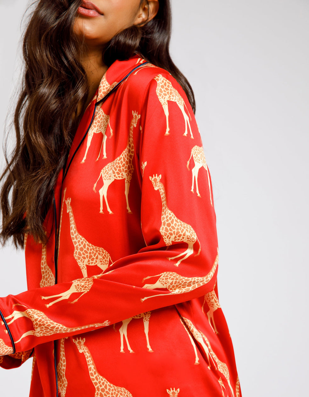 Red Giraffe Print nightwear