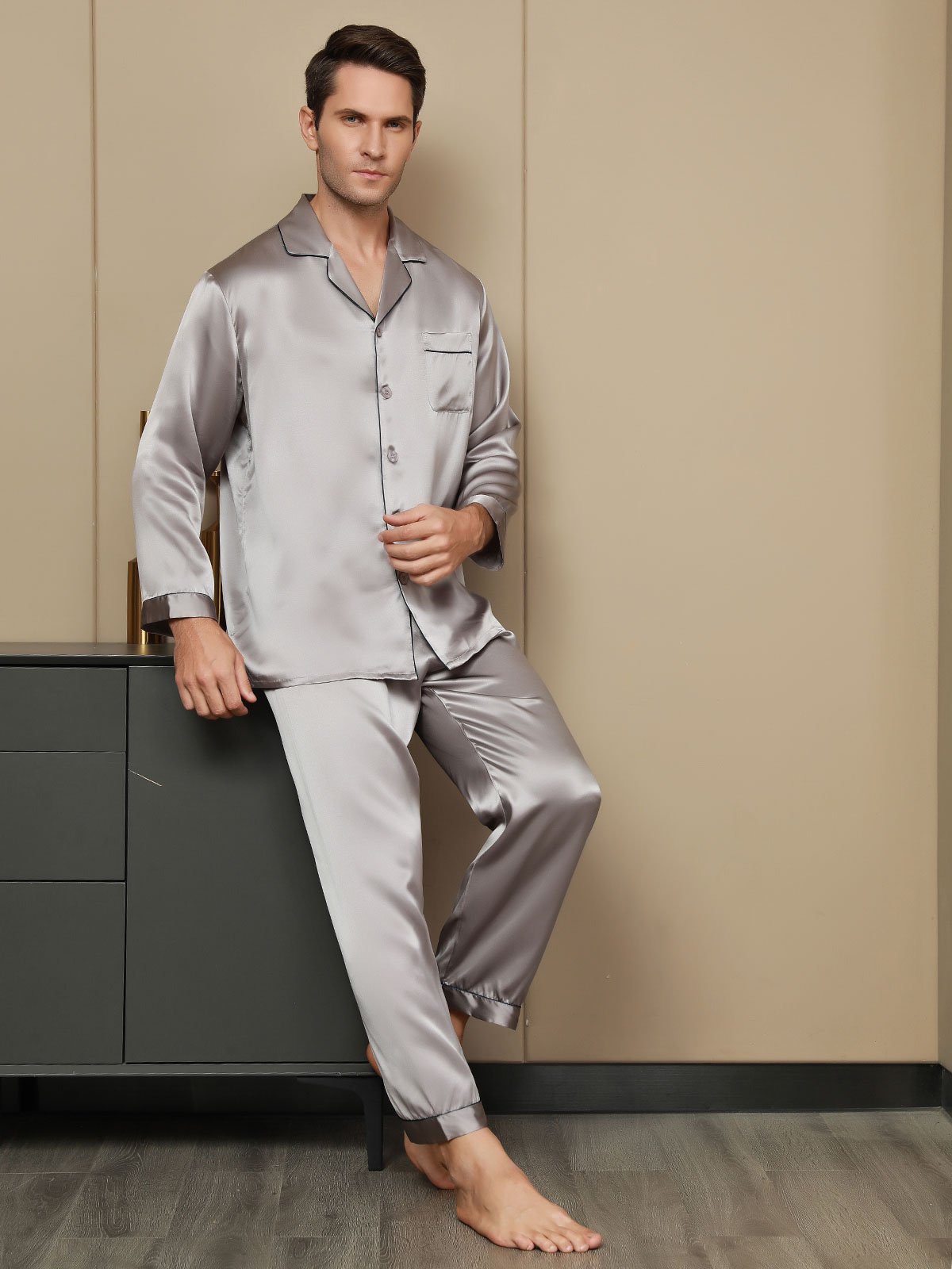 Men Satin Pj set