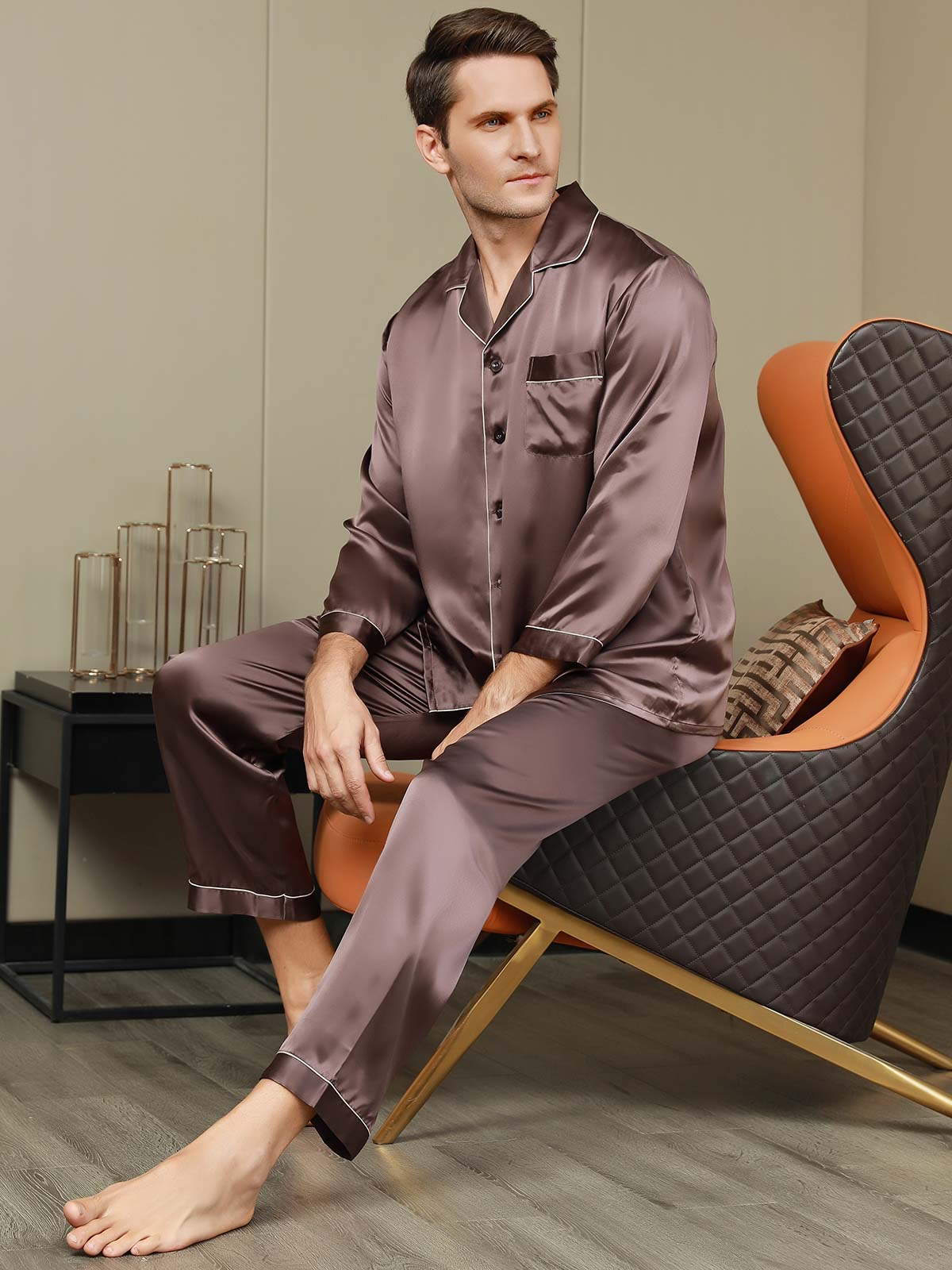 Men Satin Sleepwear