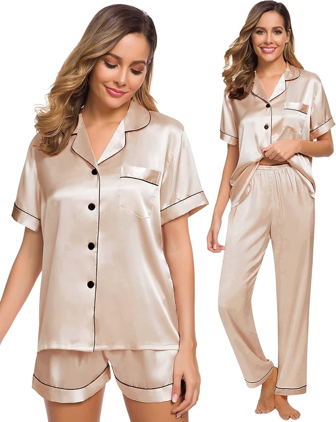 Satin 3 piece lounge set