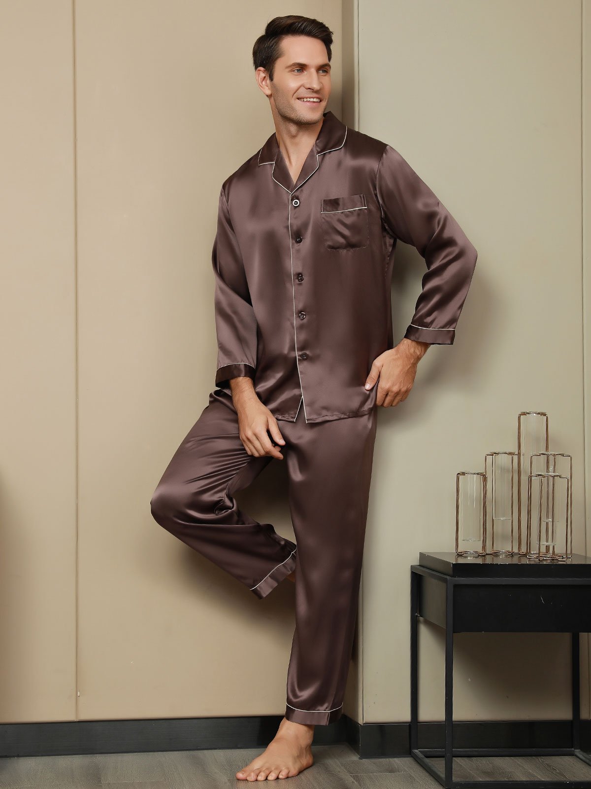 Men Satin Sleepwear