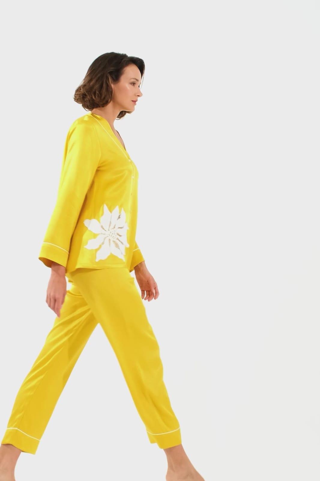 Cotton luxe patchwork pj set