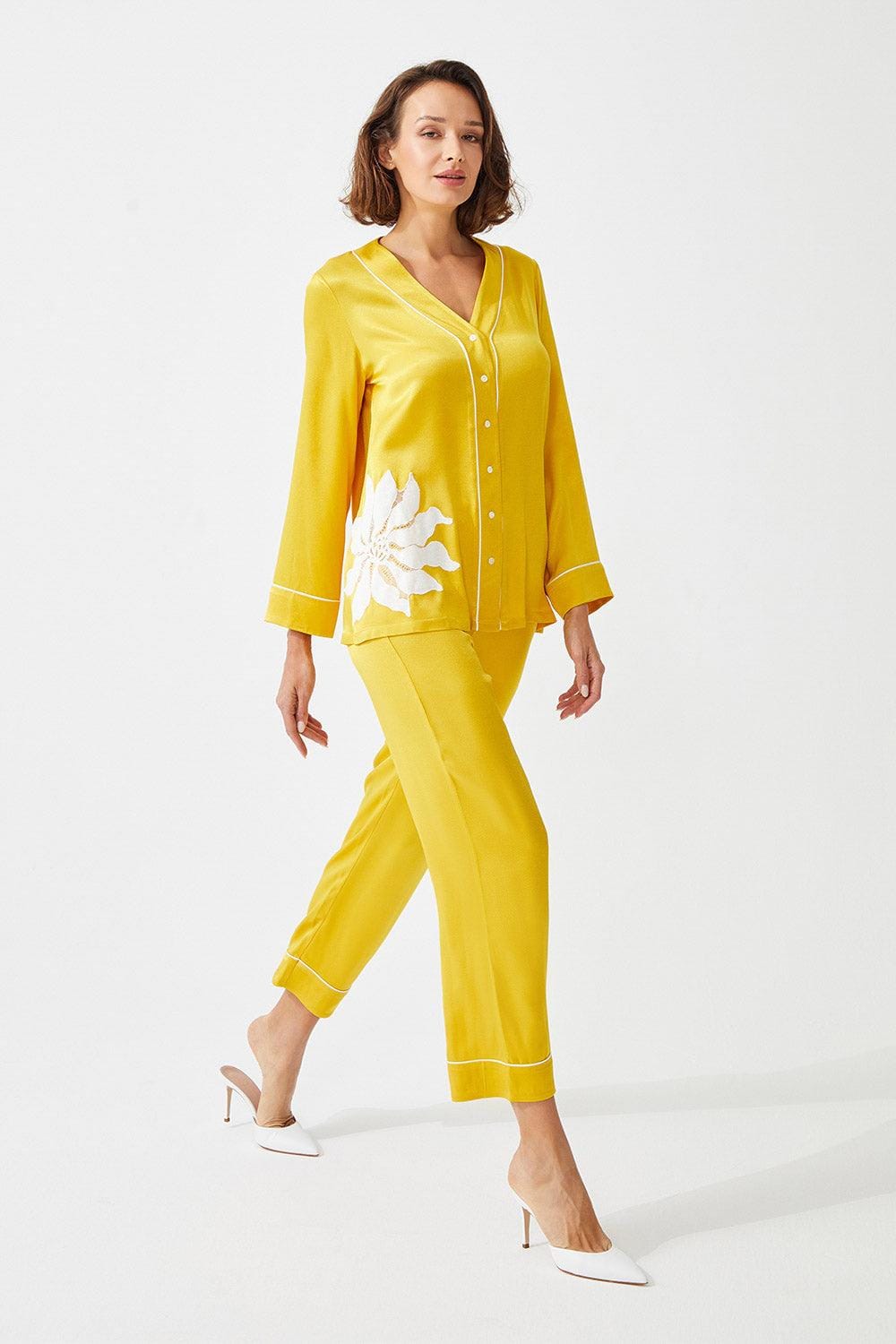 Cotton luxe patchwork pj set