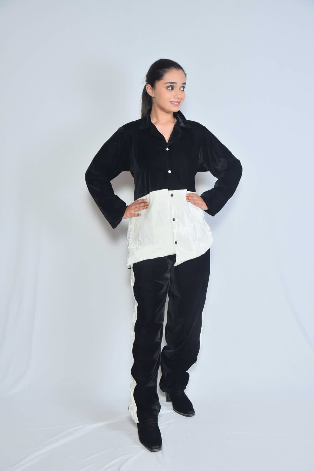 Colorblock Velvet Loungewear