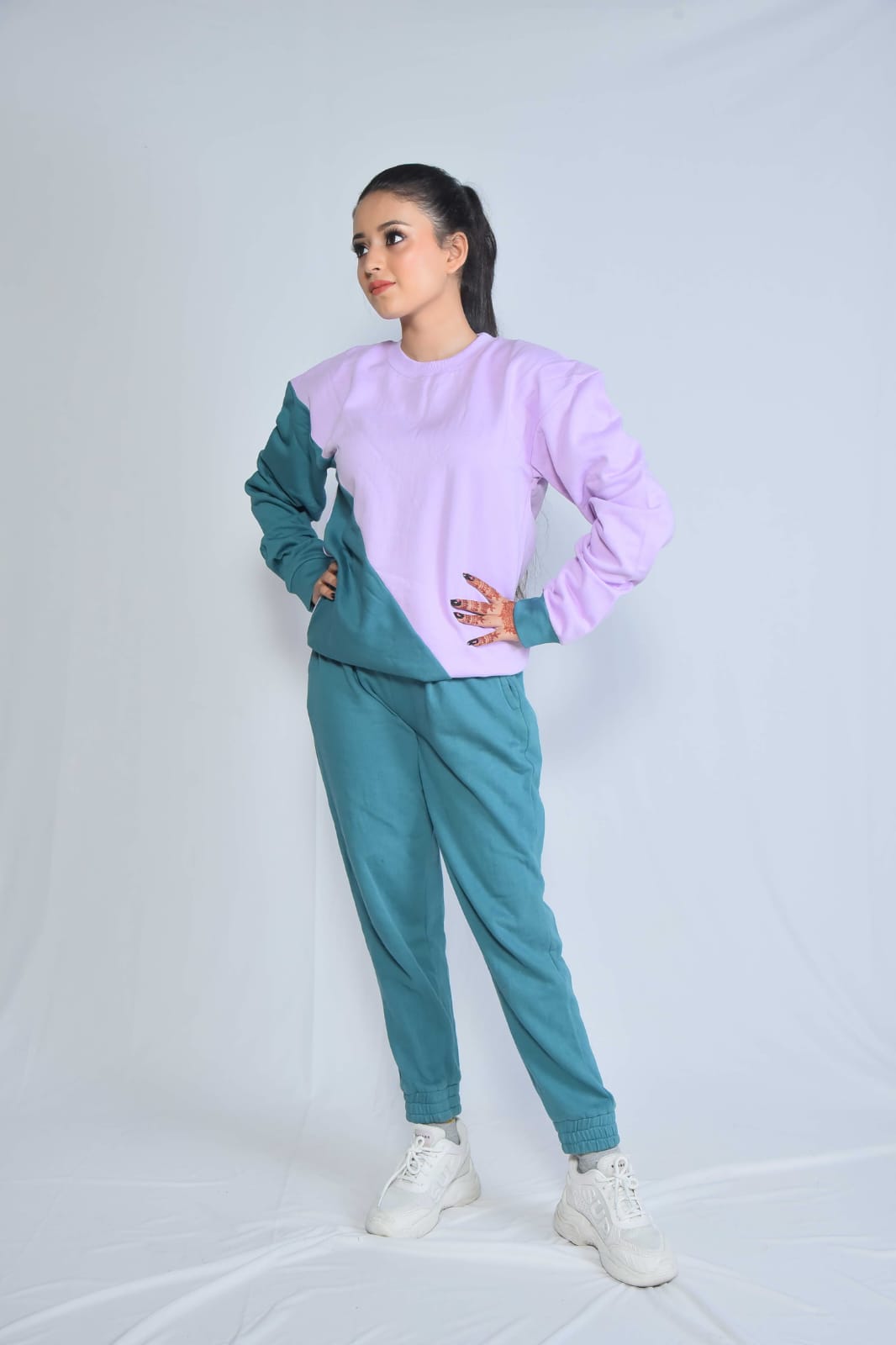 Colorblock jogger sets