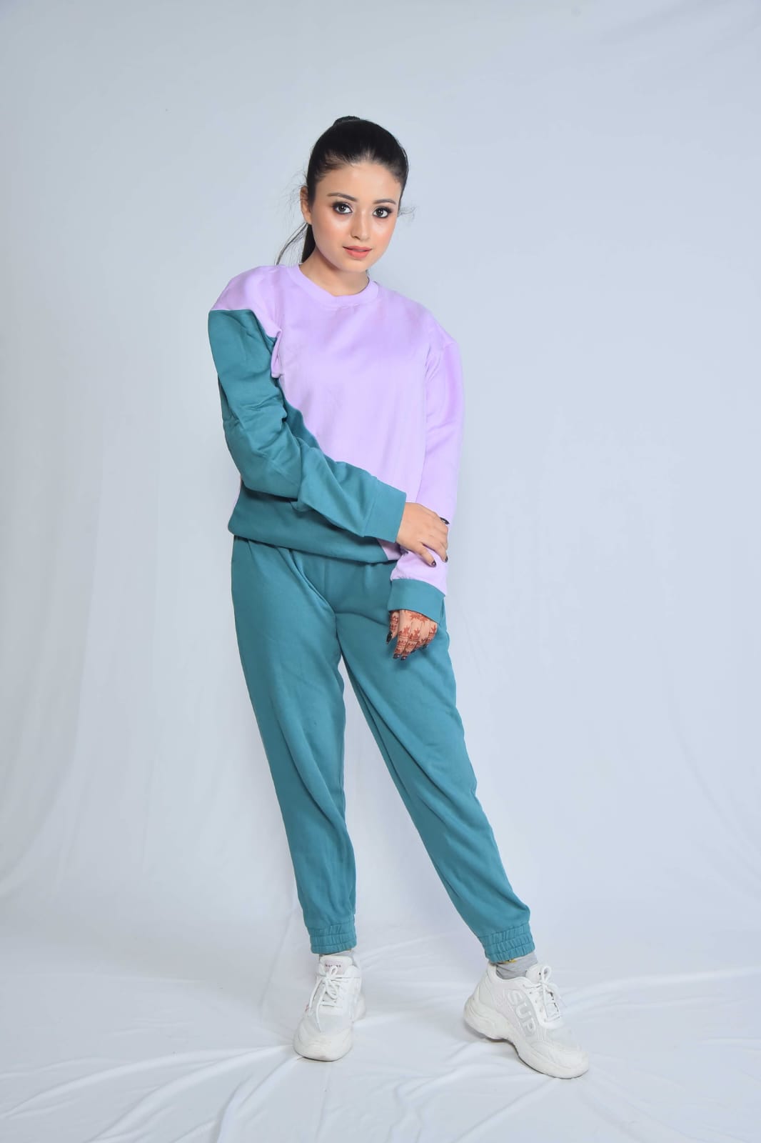 Colorblock jogger sets