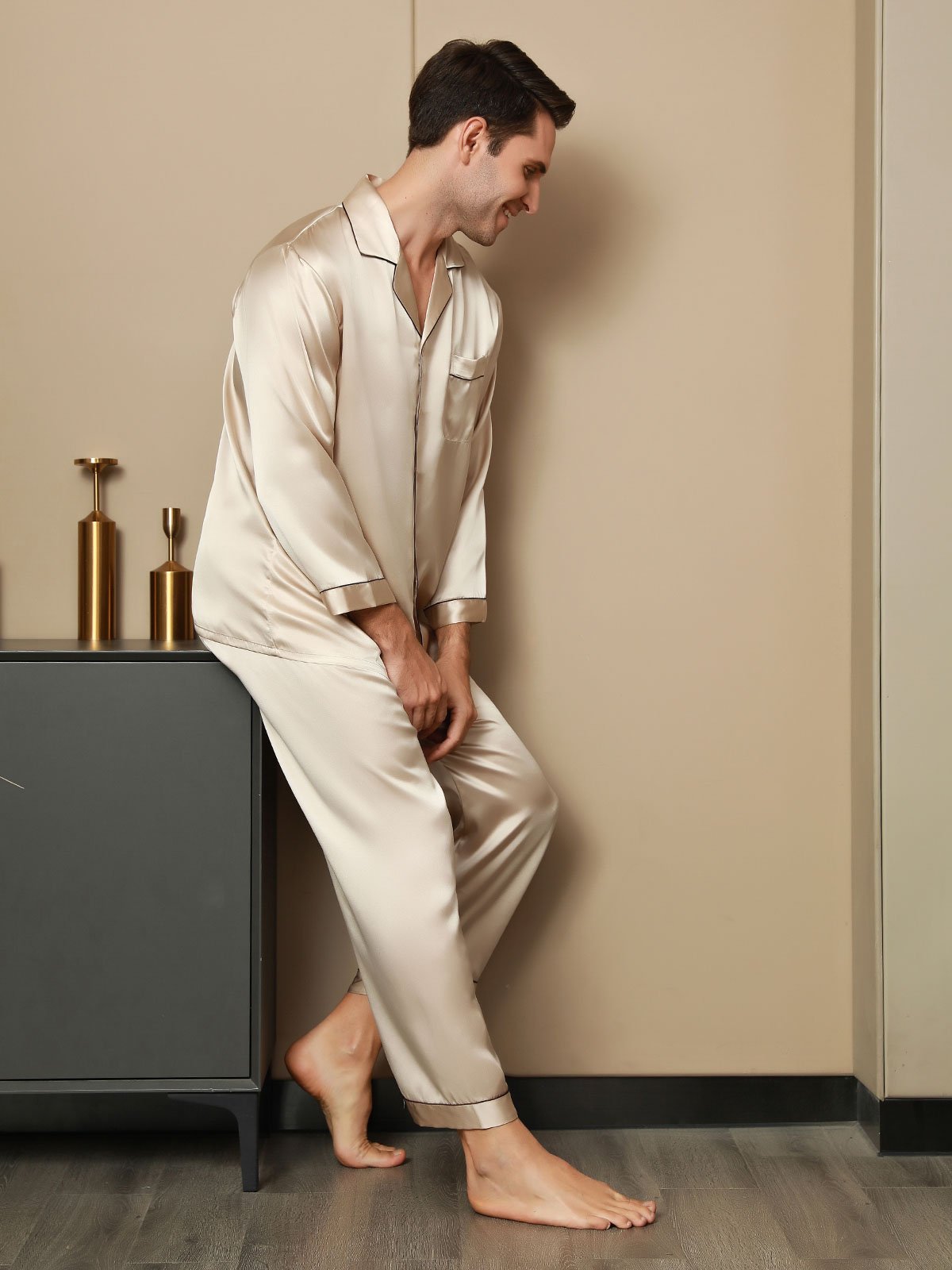 Men satin loungewear