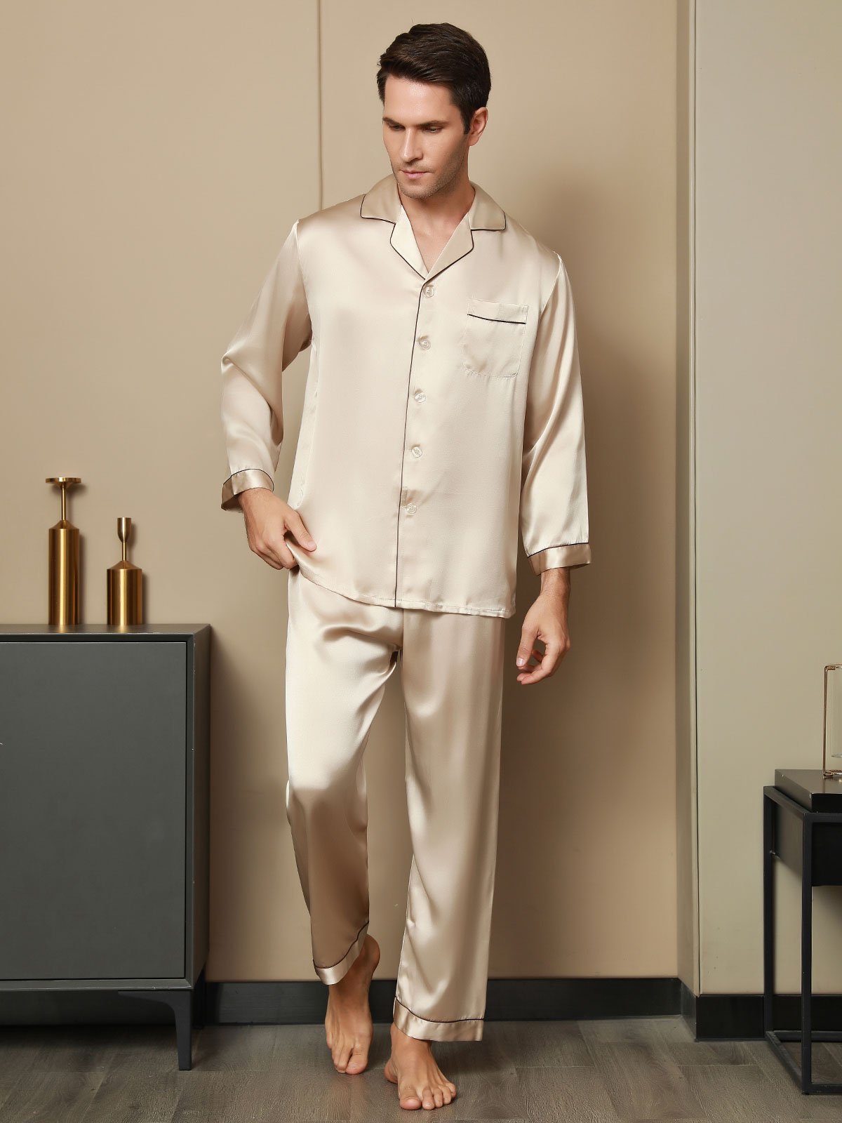 Men satin loungewear