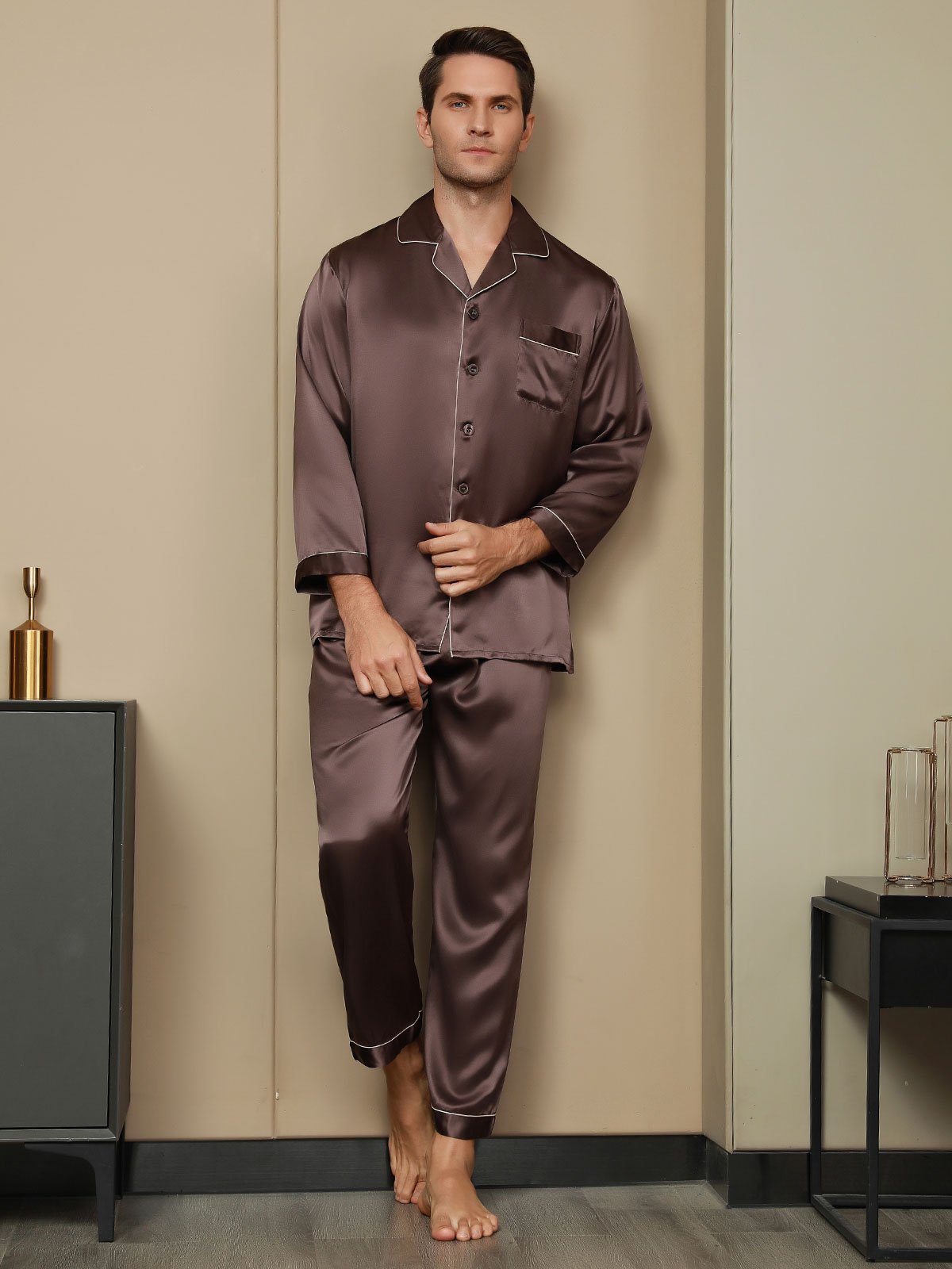 Men Satin Sleepwear