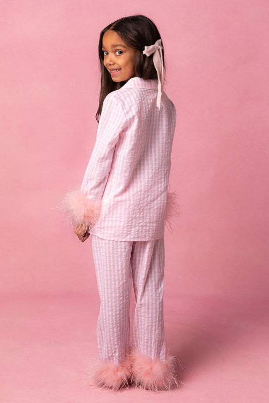 Check feather sleepwear  kids