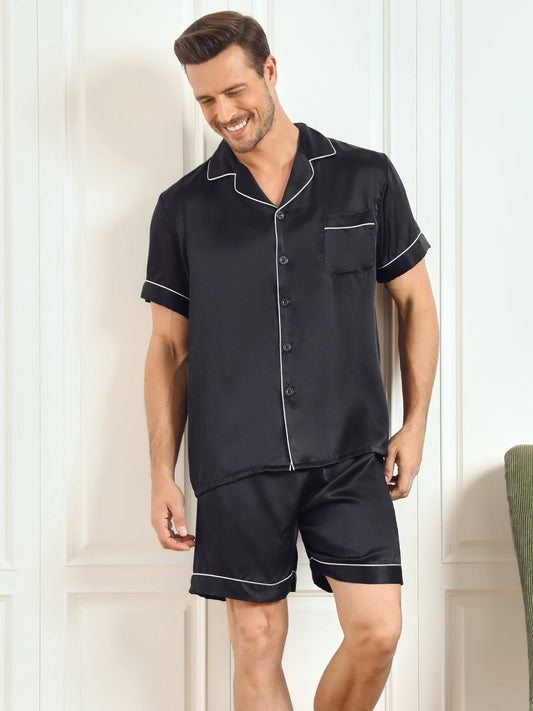 Men Satin Short Set