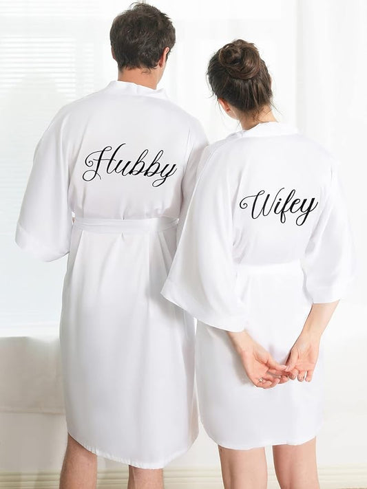 Hubby & Wifey Matching Robes – Love in Every Stitch