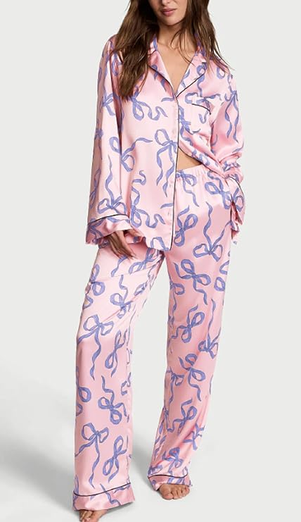 Bow Print Cotton Loungewear – Sweet, Soft & Perfectly Relaxed