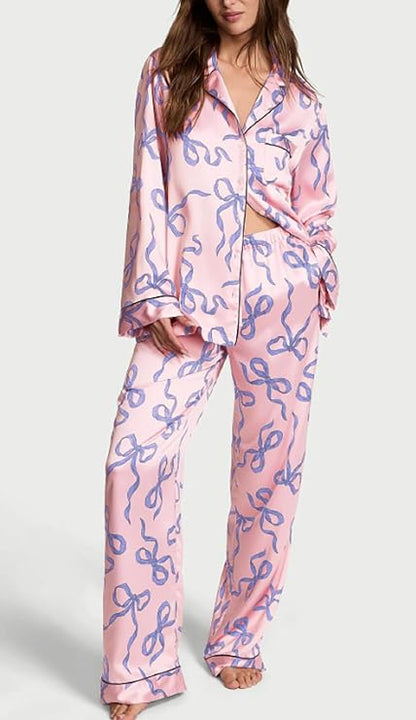 Bow Print Cotton Loungewear – Sweet, Soft & Perfectly Relaxed