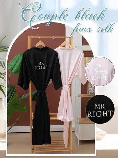 MR Right and Mrs Right Couple Robes