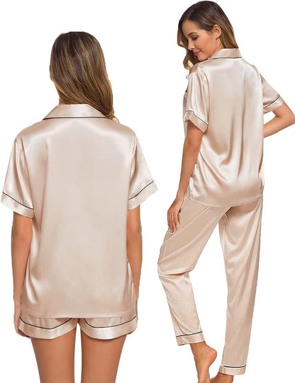 Satin 3 piece lounge set