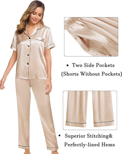 Satin 3 piece lounge set