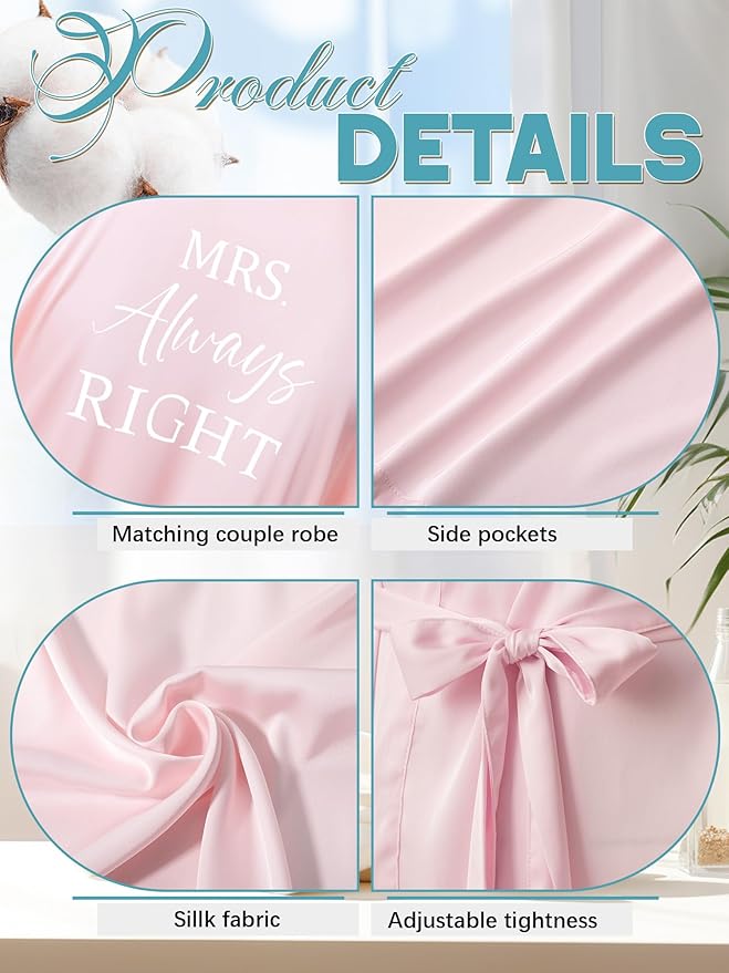 MR Right and Mrs Right Couple Robes