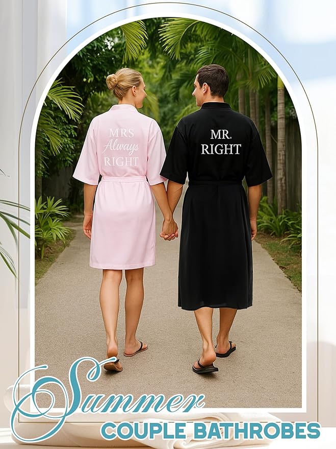 MR Right and Mrs Right Couple Robes