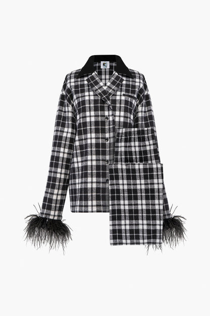 Cotton Check Feather Nightwear