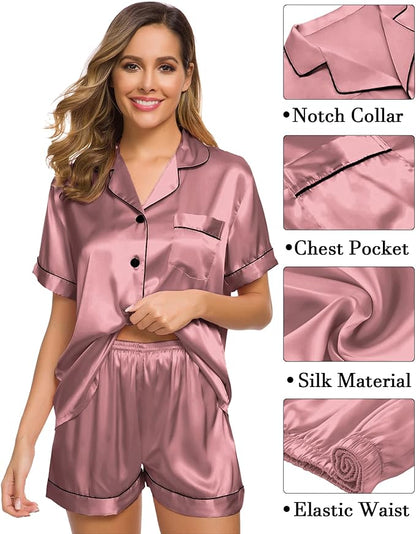 Satin 3 piece set - Rose Gold