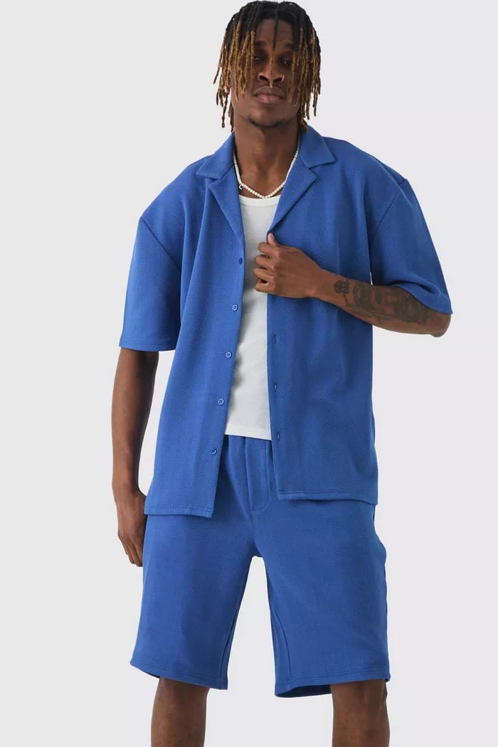 Blue men coord set