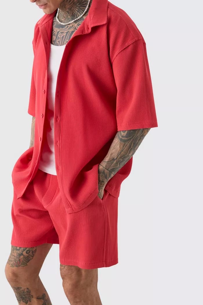 Red men coord set