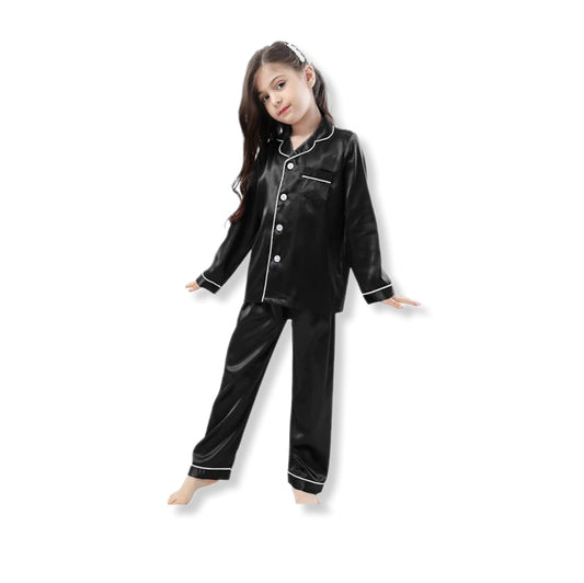 Satin Sleepwear black