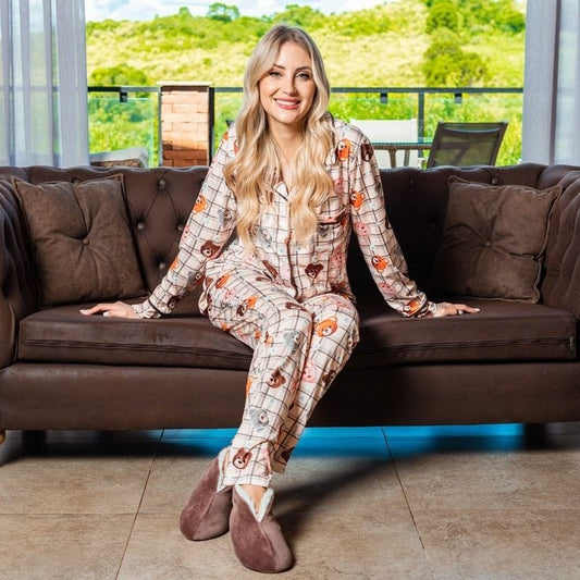 Teddy Checkboard Nightwear