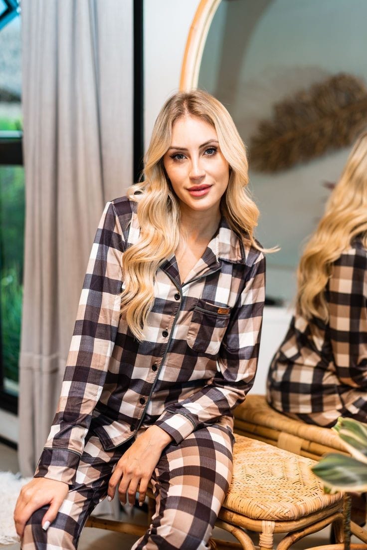 Everygreen Luxe Check Nightwear