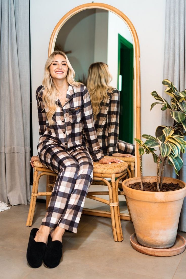 Everygreen Luxe Check Nightwear