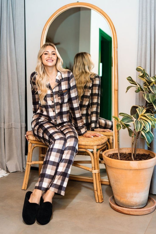 Everygreen Luxe Check Nightwear