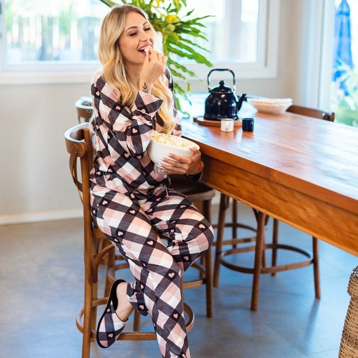 Everygreen Luxe Check Nightwear