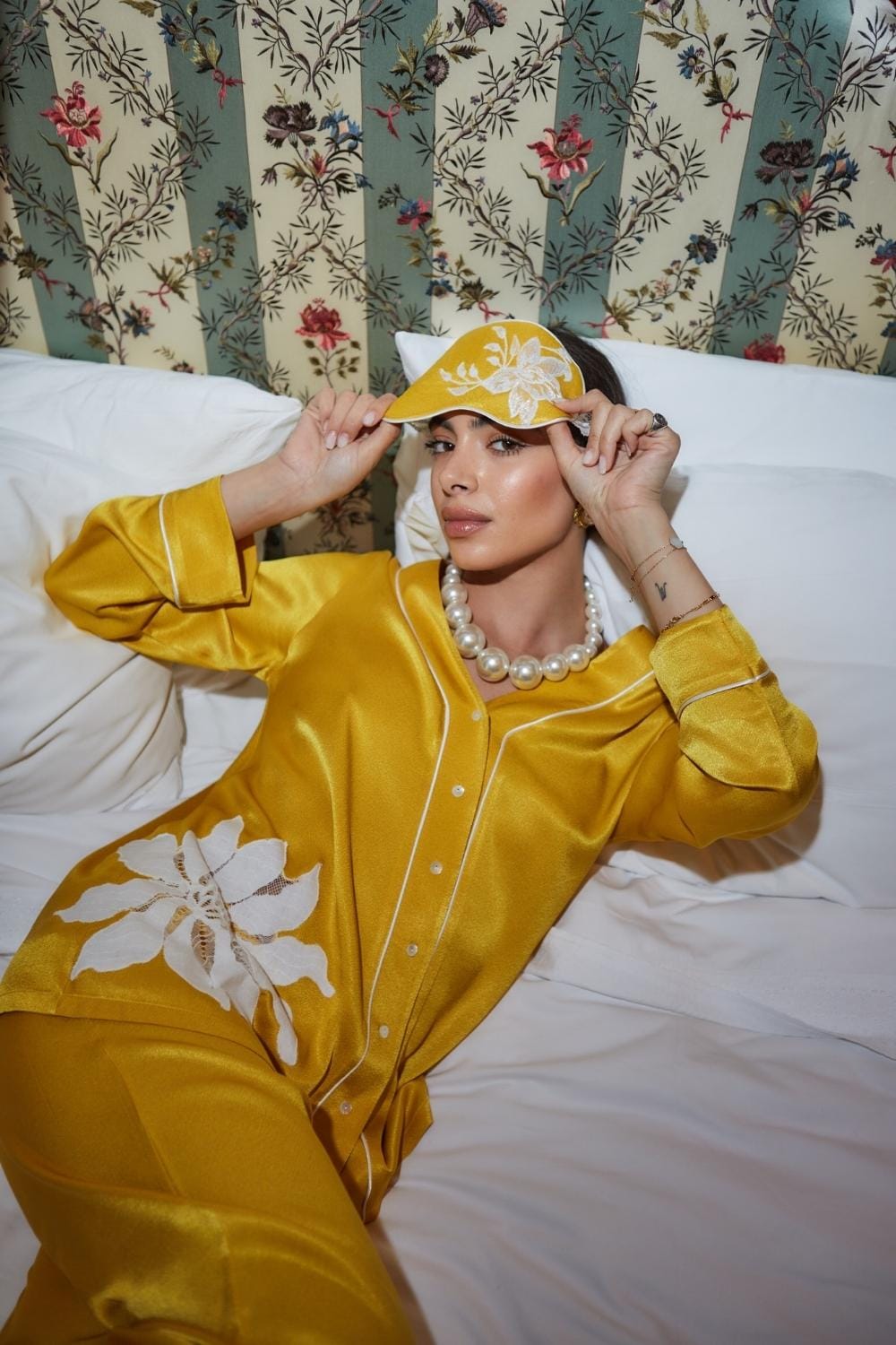Cotton luxe patchwork pj set