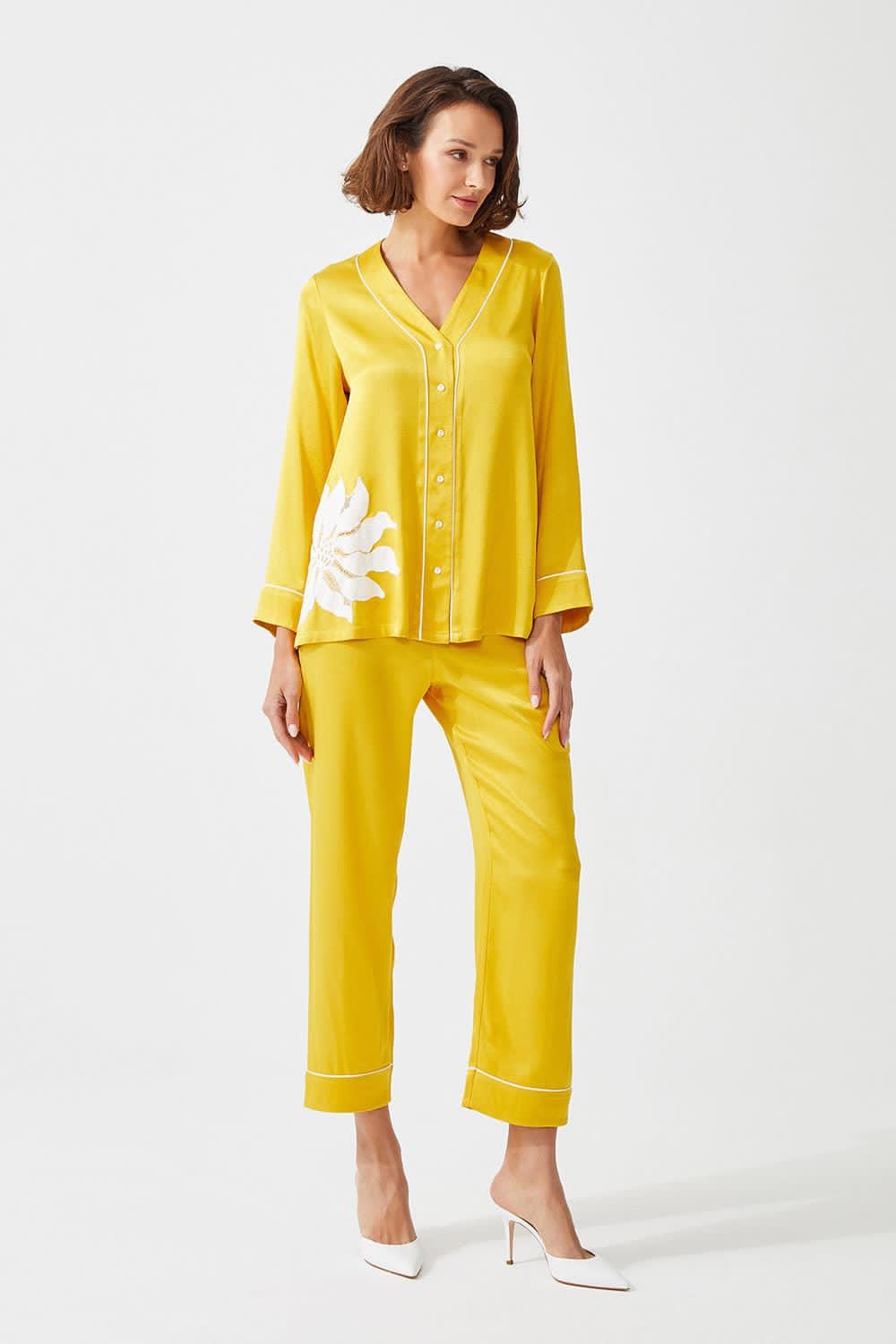 Cotton luxe patchwork pj set