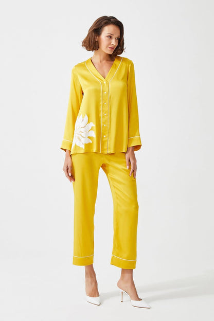 Cotton luxe patchwork pj set