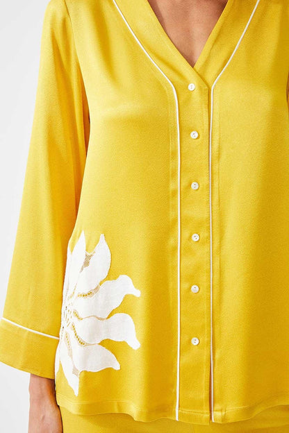 Cotton luxe patchwork pj set