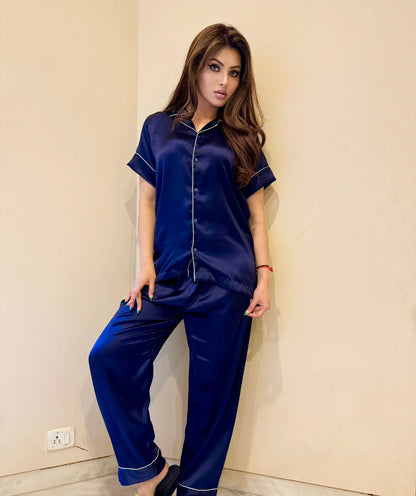 Urvashi Rautela Satin loungewear