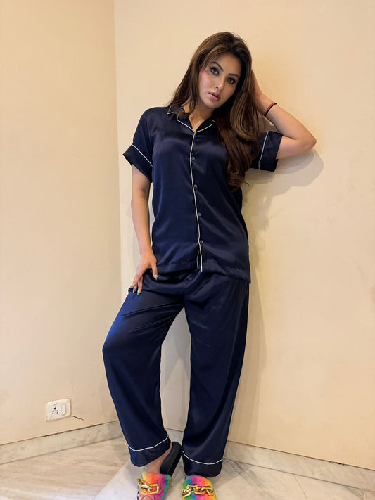 Urvashi Rautela Satin loungewear