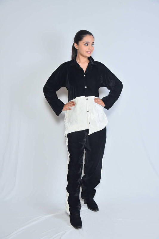 Colorblock Velvet Loungewear