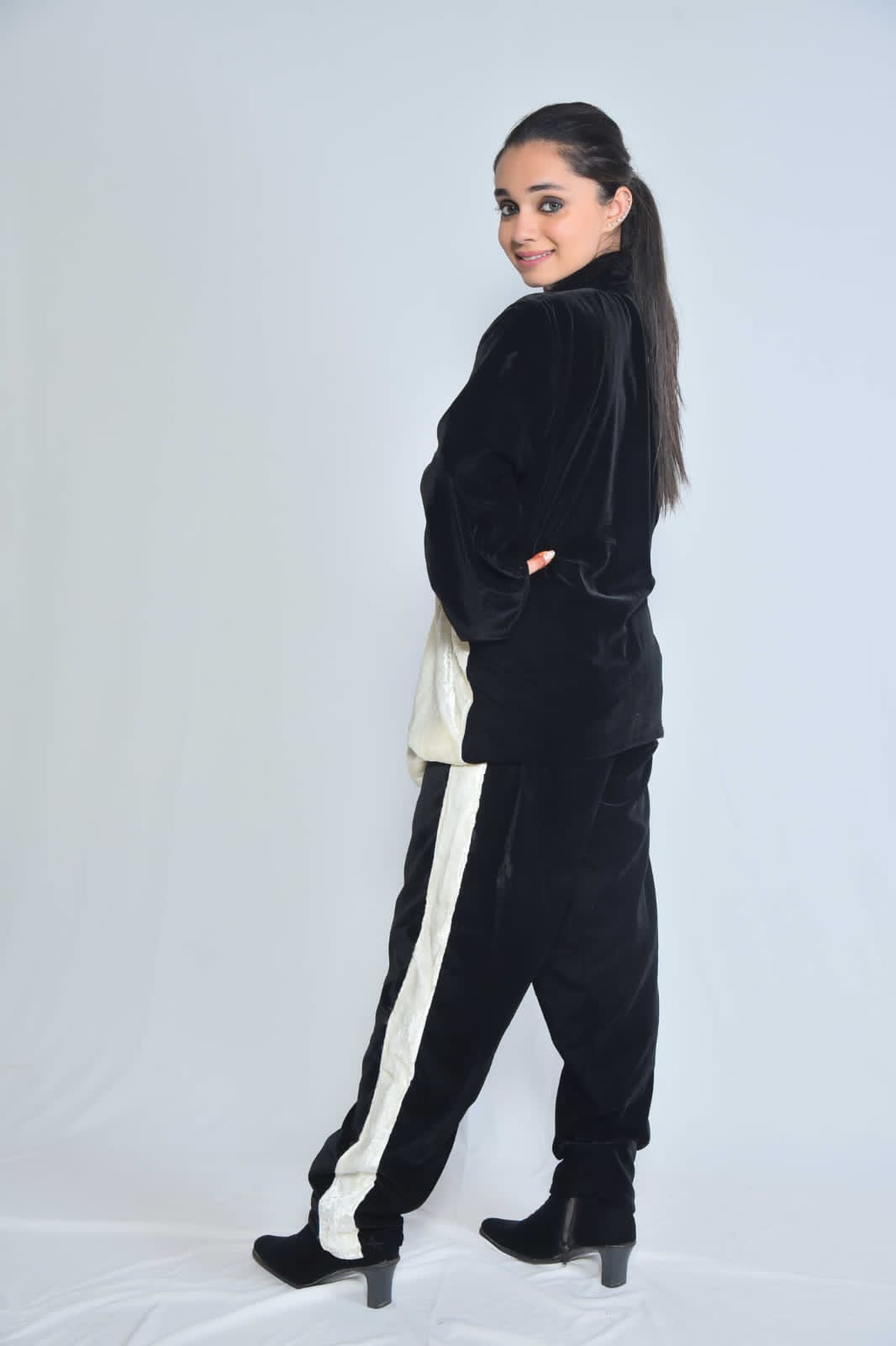 Colorblock Velvet Loungewear