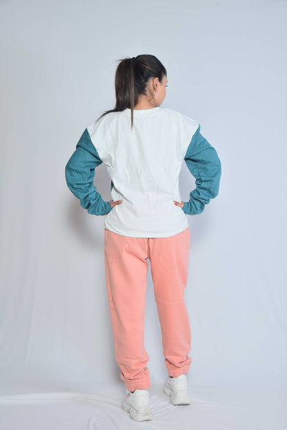 Colorblock jogger set