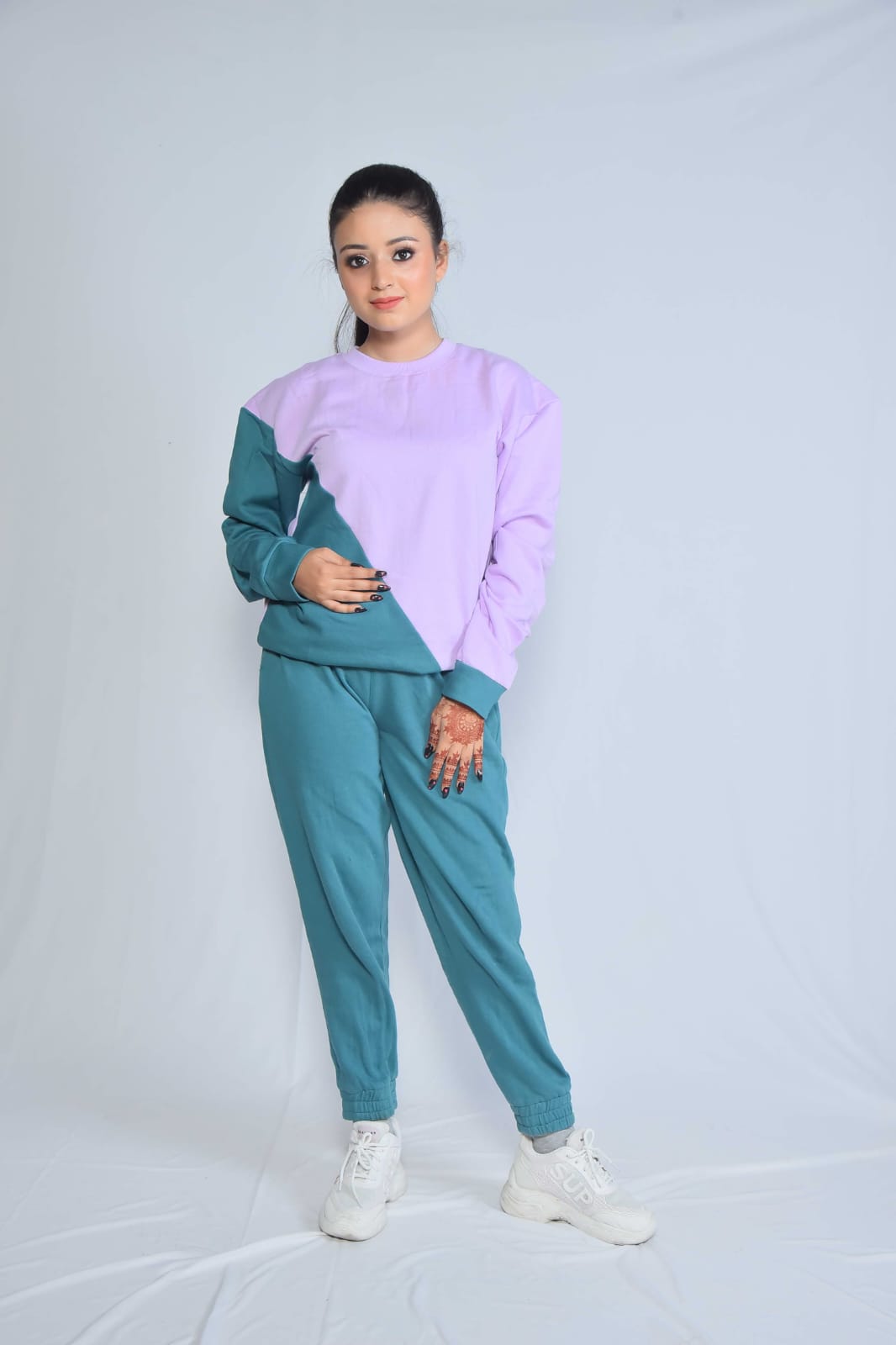 Colorblock jogger sets