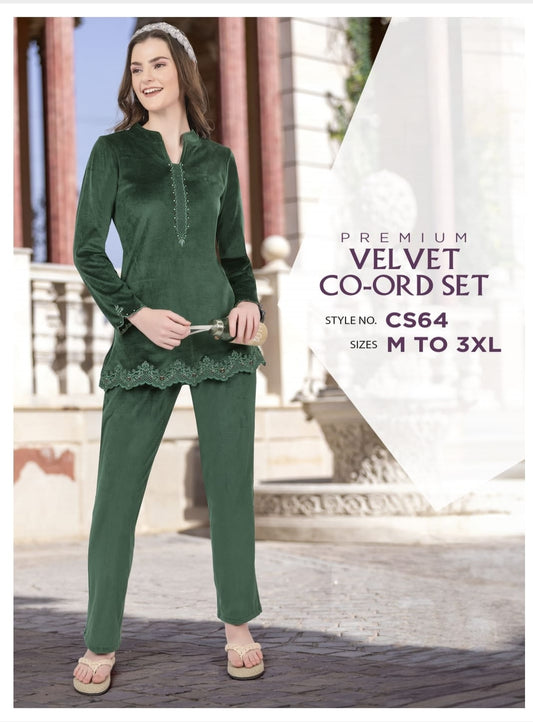 Velvet coord set