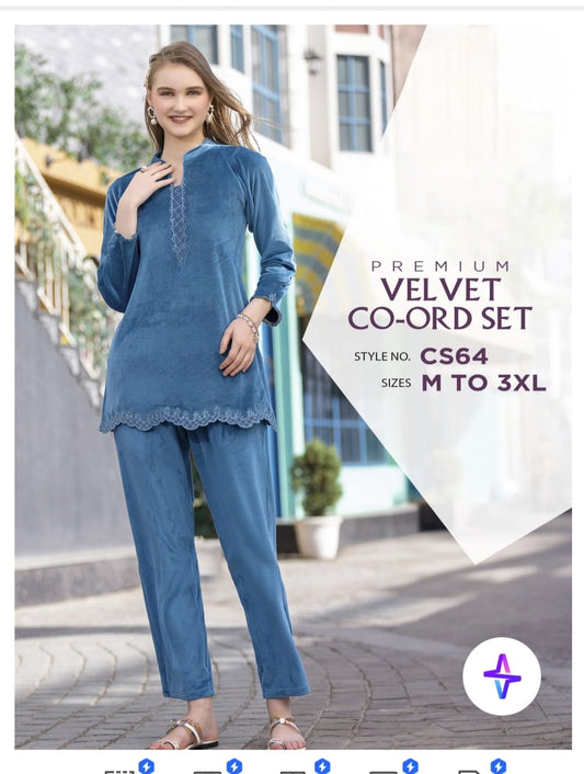 Velvet coord set