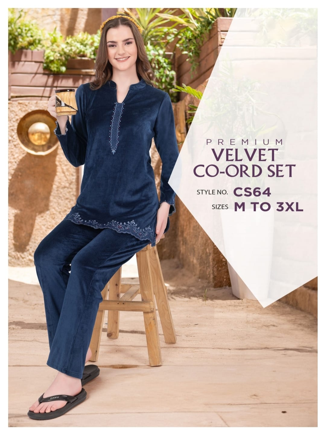 Velvet coord set