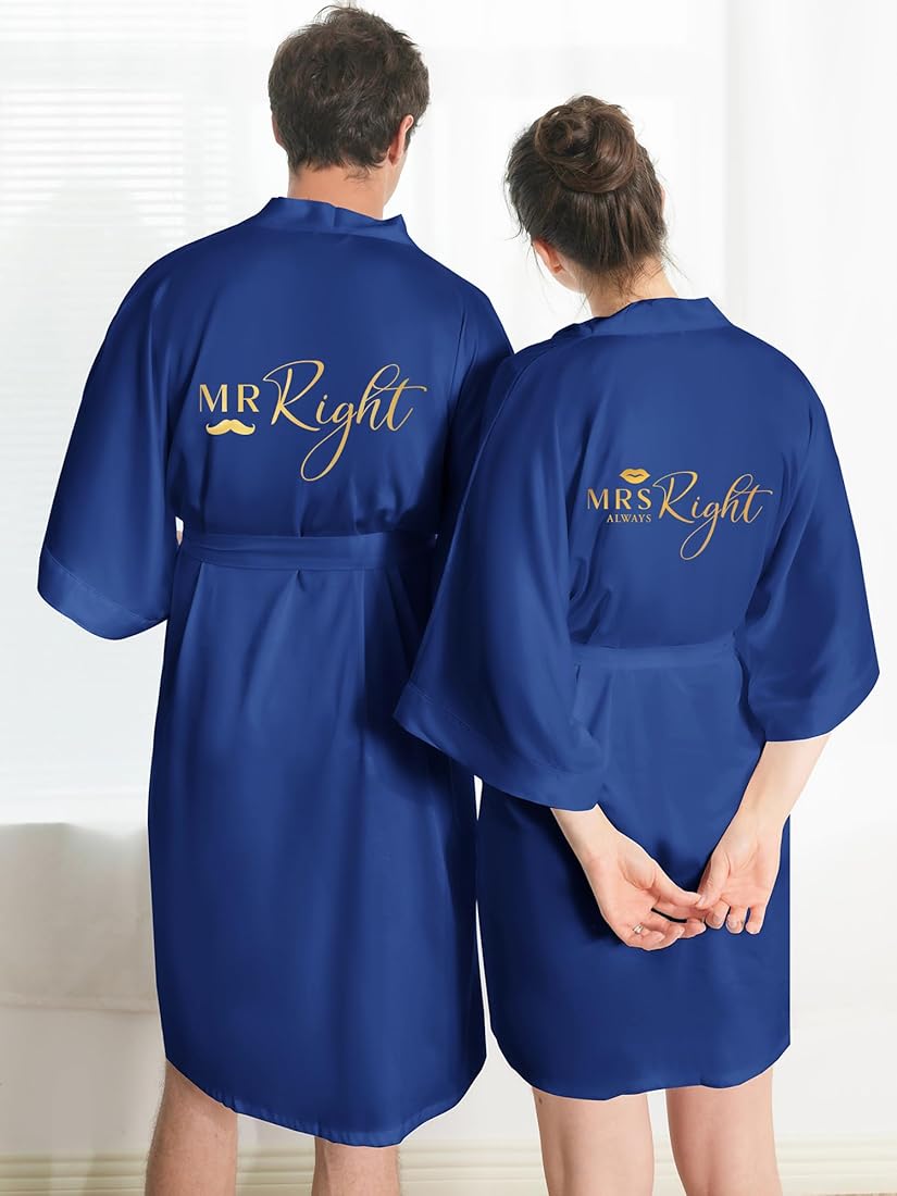 Mr Right and Mrs Right Couple Robes