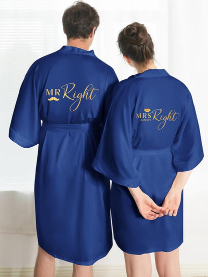 Mr Right and Mrs Right Couple Robes
