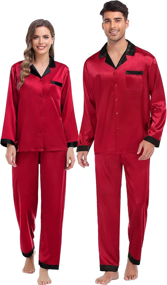 Couple matching pajamas