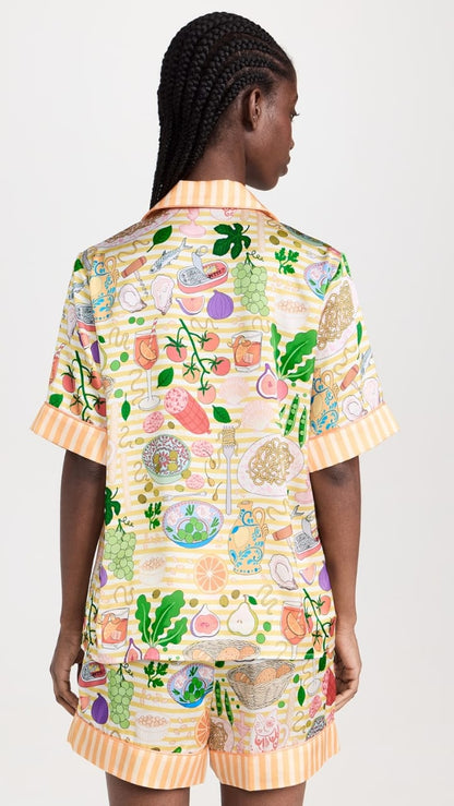 Foodie Craze Striped Nightwear